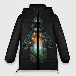 Куртка зимняя женская Космос внутри, цвет: 3D-черный