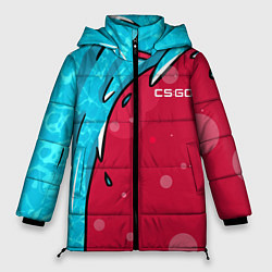 Куртка зимняя женская Water Elemental - Дух воды, цвет: 3D-красный