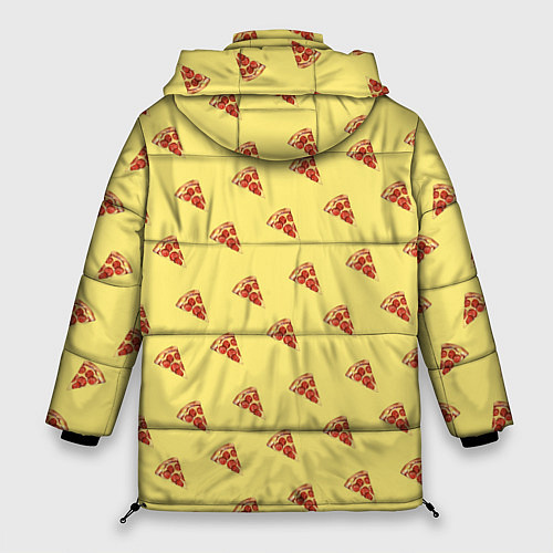 Женская зимняя куртка Рай пиццы / 3D-Черный – фото 2