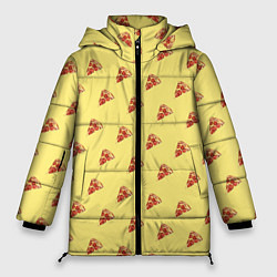 Куртка зимняя женская Рай пиццы, цвет: 3D-черный