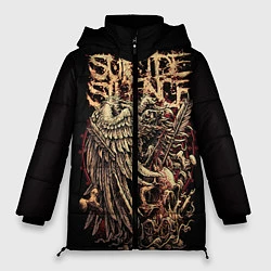 Куртка зимняя женская Suicide Silence, цвет: 3D-светло-серый