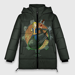 Куртка зимняя женская Flying Vault Boy, цвет: 3D-светло-серый