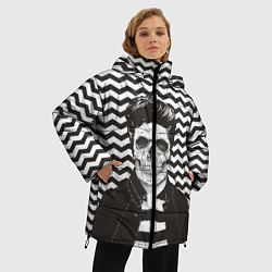 Куртка зимняя женская Мертвый модник, цвет: 3D-черный — фото 2