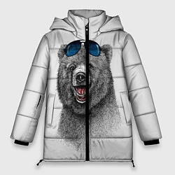 Куртка зимняя женская Счастливый медведь, цвет: 3D-светло-серый