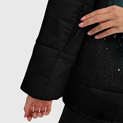 Куртка зимняя женская Взгляд на звезды, цвет: 3D-черный — фото 2