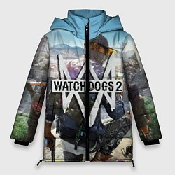 Куртка зимняя женская Watch Dogs 2, цвет: 3D-черный