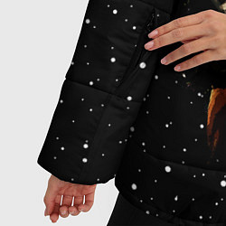 Куртка зимняя женская Лис байкер, цвет: 3D-черный — фото 2