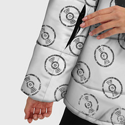 Куртка зимняя женская Череп меломана, цвет: 3D-черный — фото 2