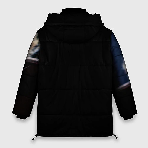 Женская зимняя куртка Дикая кошка / 3D-Черный – фото 2