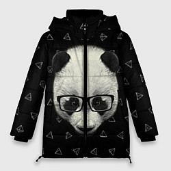 Куртка зимняя женская Умная панда, цвет: 3D-черный