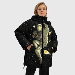 Куртка зимняя женская Атака метеоров, цвет: 3D-черный — фото 2