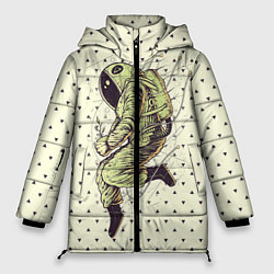 Куртка зимняя женская Зеленая миссия, цвет: 3D-светло-серый