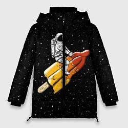 Куртка зимняя женская Сладкая ракета, цвет: 3D-светло-серый