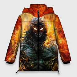 Куртка зимняя женская Disturbed: Monster Flame, цвет: 3D-черный