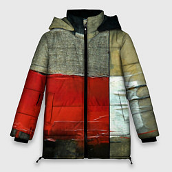 Куртка зимняя женская Абстрактное искусство, цвет: 3D-черный