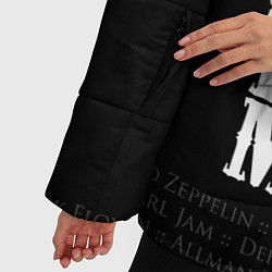 Куртка зимняя женская I Love Rock Music, цвет: 3D-черный — фото 2