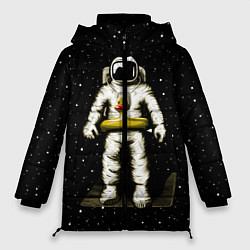 Куртка зимняя женская Космонавт с уточкой, цвет: 3D-светло-серый