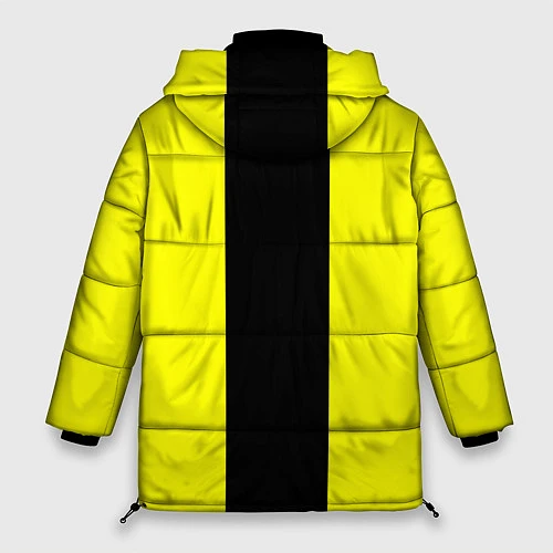 Женская зимняя куртка BVB FC: Yellow line / 3D-Черный – фото 2
