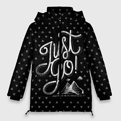 Куртка зимняя женская Just Go Mountains, цвет: 3D-черный