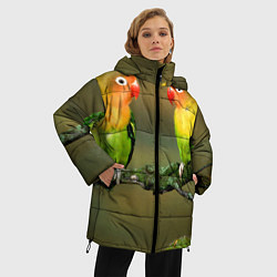Куртка зимняя женская Два попугая, цвет: 3D-красный — фото 2