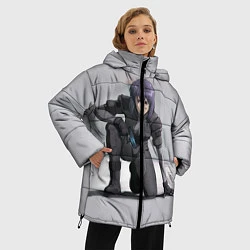 Куртка зимняя женская Ghost In The Shell 5, цвет: 3D-черный — фото 2