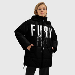 Куртка зимняя женская Tretij rebenok Fury, цвет: 3D-черный — фото 2