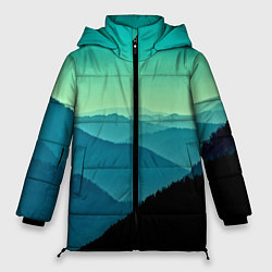 Куртка зимняя женская Туманный лес, цвет: 3D-черный