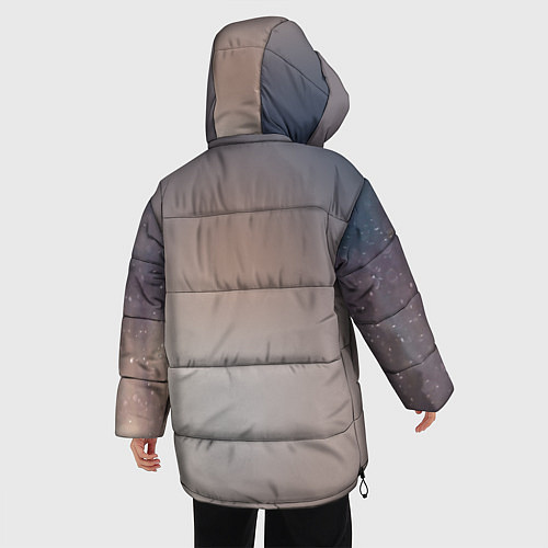 Женская зимняя куртка Лисьи глазки / 3D-Светло-серый – фото 4