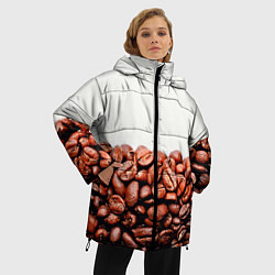 Куртка зимняя женская Coffee, цвет: 3D-красный — фото 2