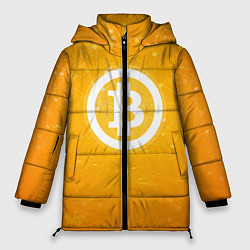 Куртка зимняя женская Bitcoin Orange, цвет: 3D-красный
