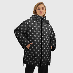 Куртка зимняя женская Black Milk: Stars Black, цвет: 3D-черный — фото 2