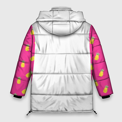 Женская зимняя куртка Ананасы / 3D-Черный – фото 2