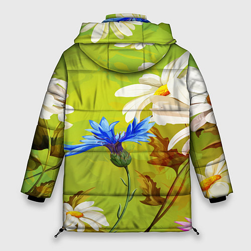 Женская зимняя куртка Цветочный мир / 3D-Черный – фото 2