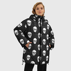 Куртка зимняя женская BFMV: Skulls, цвет: 3D-светло-серый — фото 2