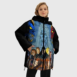 Куртка зимняя женская Dethklok: Heroes, цвет: 3D-черный — фото 2