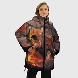 Куртка зимняя женская Ван-Пис, цвет: 3D-черный — фото 2