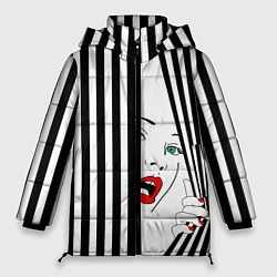 Куртка зимняя женская Pop art girl, цвет: 3D-светло-серый