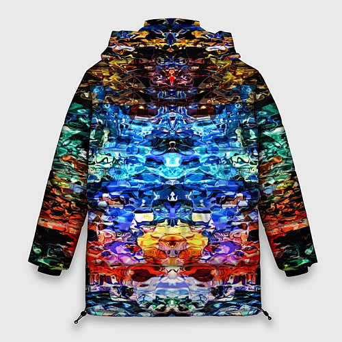 Женская зимняя куртка Психоделика / 3D-Черный – фото 2