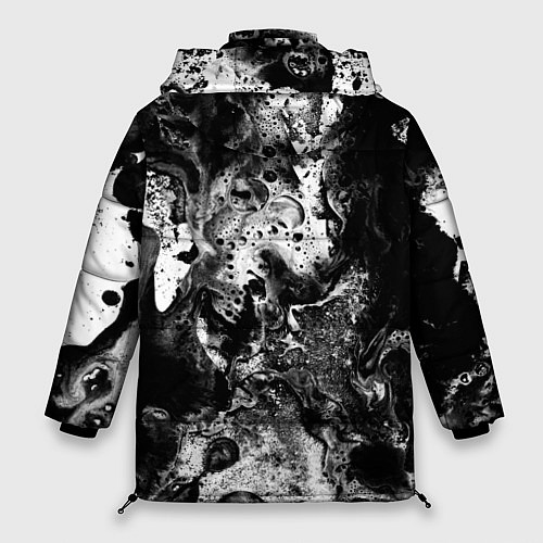 Женская зимняя куртка Чёрная краска / 3D-Светло-серый – фото 2