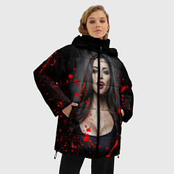 Куртка зимняя женская Вампирша, цвет: 3D-черный — фото 2