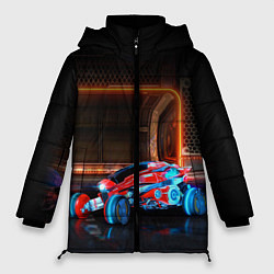 Куртка зимняя женская Rocket League, цвет: 3D-черный