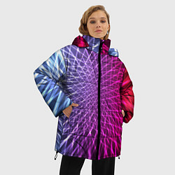 Куртка зимняя женская Плетение, цвет: 3D-черный — фото 2