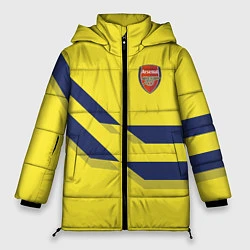 Куртка зимняя женская Arsenal FC: Yellow style, цвет: 3D-черный