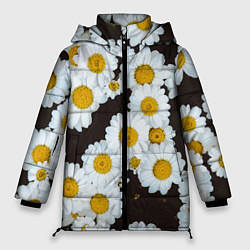 Куртка зимняя женская Аромашки, цвет: 3D-черный