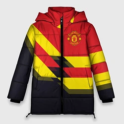 Куртка зимняя женская Man UTD FC: Black style, цвет: 3D-черный