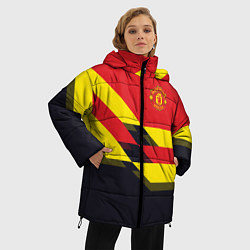 Куртка зимняя женская Man UTD FC: Black style, цвет: 3D-черный — фото 2
