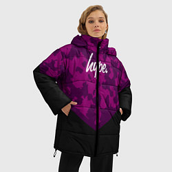 Куртка зимняя женская Hype Military #1, цвет: 3D-черный — фото 2