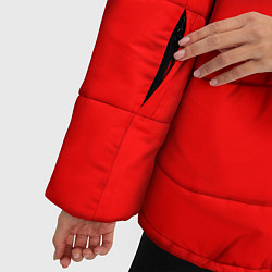 Куртка зимняя женская АлисА: Черный & Красный, цвет: 3D-черный — фото 2