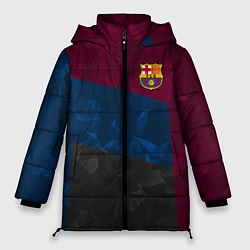 Женская зимняя куртка FC Barcelona: Dark polygons