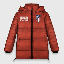 Куртка зимняя женская Atletico Madrid: Red Ellipse, цвет: 3D-светло-серый